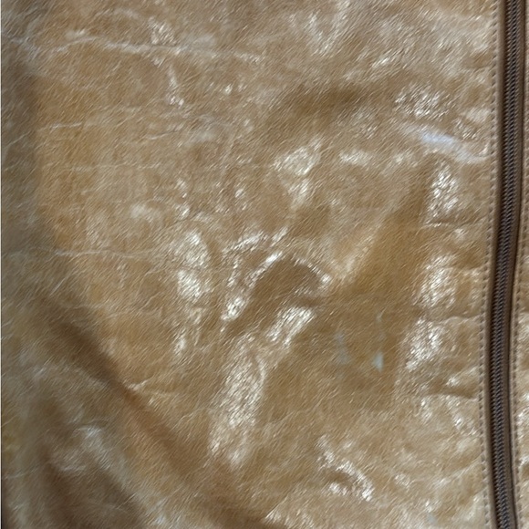 Garnet Hill Tan Leather Tote Bag - Picture 3 of 8